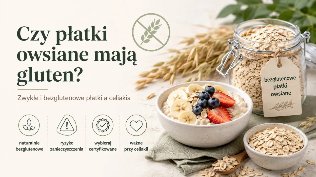 Czy płatki owsiane mają gluten? Dowiedz się o ryzyku zanieczyszczenia i wybieraj certyfikowane płatki bezglutenowe.