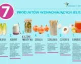 Przykładowy jadłospis przy biegunce: cykoria, jogurt, kiszone warzywa, cebula, szparagi, czosnek, kombucha – produkty wzmacniające jelita.