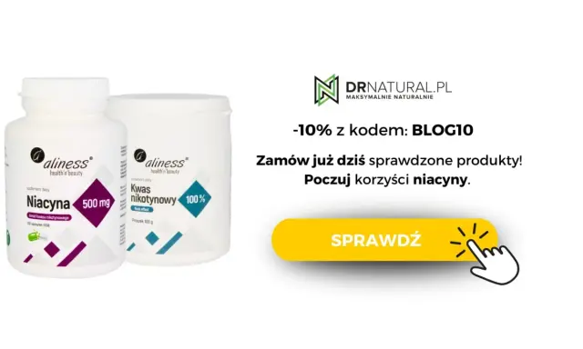 Suplementy diety Aliness z niacyną (witaminą B3) na co pomaga. Poczuj korzyści niacyny, zamów już dziś!